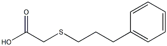 [(3-PHENYLPROPYL)THIO]ACETIC ACID Struktur