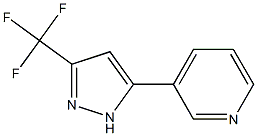 5-(PYRIDINE-3-YL)-3-(TRIFLUOROMETHYL)PYRAZOLE Struktur