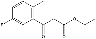 ETHYL (3-FLUORO-6-METHYLBENZOYL)ACETATE Struktur