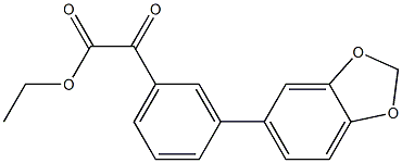 ETHYL 3-[3,4-(METHYLENEDIOXY)PHENYL]BENZOYLFORMATE Struktur