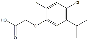 (4-CHLORO-5-ISOPROPYL-2-METHYLPHENOXY)ACETIC ACID Struktur