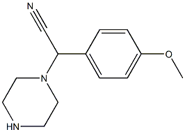 (4-METHOXYPHENYL)(PIPERAZIN-1-YL)ACETONITRILE Struktur