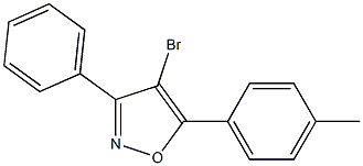 4-BROMO-3-PHENYL-5-P-TOLYLISOXAZOLE Struktur