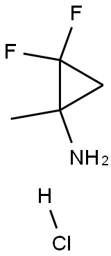 2,2-DIFLUORO-1-METHYLCYCLOPROPANAMINE HYDROCHLORIDE Struktur