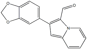 2-BENZO[1,3]DIOXOL-5-YL-INDOLIZINE-3-CARBALDEHYDE Struktur