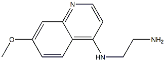 4-(2-AMINOETHYL)AMINO-7-METHOXYQUINOLINE Struktur