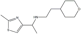 [1-(2-METHYL-THIAZOL-4-YL)-ETHYL]-[2-(TETRAHYDRO-PYRAN-4-YL)-ETHYL]-AMINE Struktur