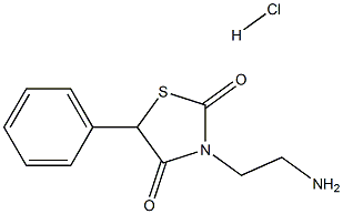 3-(2-AMINO-ETHYL)-5-PHENYL-THIAZOLIDINE-2,4-DIONE HYDROCHLORIDE Struktur