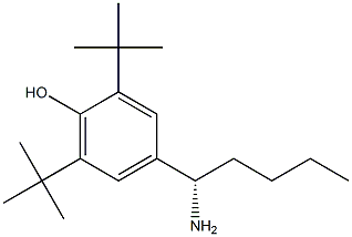 4-((1S)-1-AMINOPENTYL)-2,6-BIS(TERT-BUTYL)PHENOL Struktur