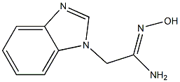 (1Z)-2-(1H-BENZIMIDAZOL-1-YL)-N'-HYDROXYETHANIMIDAMIDE Struktur