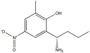 2-((1S)-1-AMINOBUTYL)-6-METHYL-4-NITROPHENOL Struktur