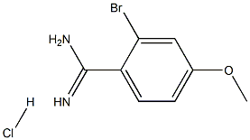 2-BROMO-4-METHOXYBENZIMIDAMIDE HYDROCHLORIDE Struktur