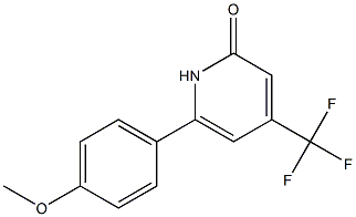 4-(TRIFLUOROMETHYL)-6-(4-METHOXYPHENYL)PYRIDIN-2(1H)-ONE Struktur