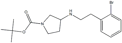 1-BOC-3-[2-(2-BROMO-PHENYL)-ETHYLAMINO]-PYRROLIDINE Struktur