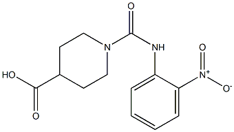 1-([(2-NITROPHENYL)AMINO]CARBONYL)PIPERIDINE-4-CARBOXYLIC ACID Struktur