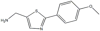 C-[2-(4-METHOXY-PHENYL)-THIAZOL-5-YL]-METHYLAMINE Struktur