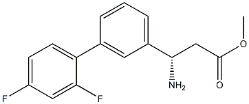 METHYL (3S)-3-AMINO-3-[3-(2,4-DIFLUOROPHENYL)PHENYL]PROPANOATE Struktur