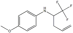 N-(4-METHOXYPHENYL)-N-[1-(TRIFLUOROMETHYL)-3-BUTENYL]AMINE Struktur