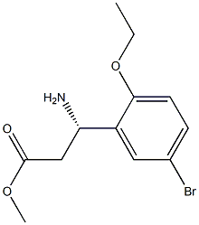 METHYL (3S)-3-AMINO-3-(5-BROMO-2-ETHOXYPHENYL)PROPANOATE Struktur