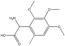 AMINO-(2,3,4-TRIMETHOXY-6-METHYL-PHENYL)-ACETIC ACID Struktur