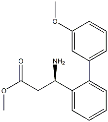 METHYL (3R)-3-AMINO-3-[2-(3-METHOXYPHENYL)PHENYL]PROPANOATE Struktur