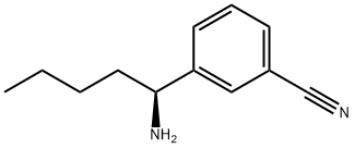 3-((1S)-1-AMINOPENTYL)BENZENECARBONITRILE Struktur