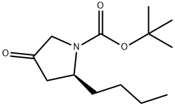 TERT-BUTYL (2S)-2-BUTYL-4-OXOPYRROLIDINE-1-CARBOXYLATE Struktur