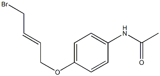 N-[4-(4-BROMO-BUT-2-ENYLOXY)-PHENYL]-ACETAMIDE Struktur