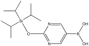 2-(TRIISOPROPYLSILYLOXY)PYRIMIDINE-5-BORONIC ACID Struktur