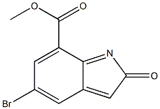 5-BROMO-2-OXYINDOLE-7-CARBOXYLIC ACID METHYL ESTER Struktur