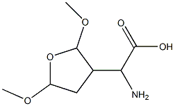 AMINO-(2,5-DIMETHOXY-TETRAHYDRO-FURAN-3-YL)-ACETIC ACID Struktur