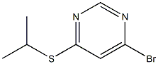 4-BROMO-6-ISOPROPYLSULFANYLPYRIMIDINE Struktur