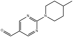 2-(4-METHYL-PIPERIDIN-1-YL)-PYRIMIDINE-5-CARBALDEHYDE Struktur