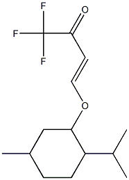 (-)-1,1,1-TRIFLUORO-4-(MENTHYLOXY)BUT-3-(E)-EN-2-ONE Struktur