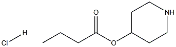 4-PIPERIDINOL, BUTYRATE, HYDROCHLORIDE Struktur