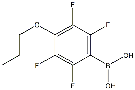 4-PROPOXY-2,3,5,6-TETRAFLUOROPHENYLBORONIC ACID Struktur