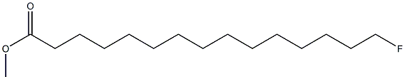 METHYL 15-FLUOROPENTADECANOATE Struktur