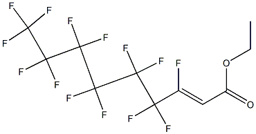 3,4,4,5,5,6,6,7,7,8,8,9,9,9-TETRADECAFLUORONON-2-ENOIC ACID ETHYL ESTER Struktur