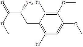 METHYL (2R)-2-AMINO-3-(2,6-DICHLORO-3,4-DIMETHOXYPHENYL)PROPANOATE Struktur