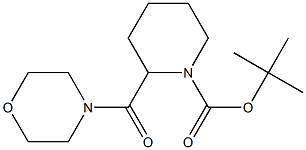 1-BOC-2-(MORPHOLINE-4-CARBONYL)PIPERIDINE Struktur