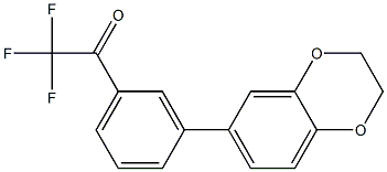 3'-[3,4-(ETHYLENEDIOXY)PHENYL]-2,2,2-TRIFLUOROACETOPHENONE Struktur