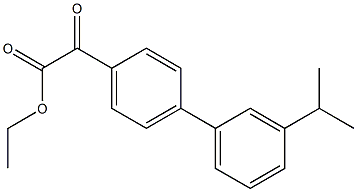 ETHYL 4-(3-ISOPROPYLPHENYL)BENZOYLFORMATE Struktur