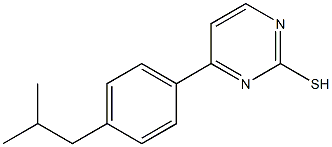 4-(4-ISOBUTYLPHENYL)PYRIMIDINE-2-THIOL Struktur