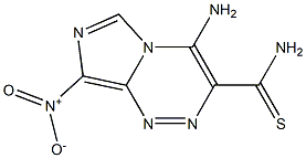 4-AMINO-8-NITROIMIDAZO[5,1-C][1,2,4]TRIAZINE-3-CARBOTHIOAMIDE Struktur