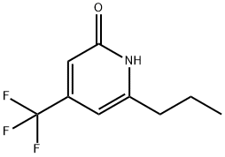 6-PROPYL-4-(TRIFLUOROMETHYL)-2-PYRIDINOL Struktur