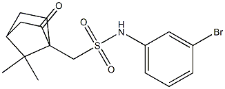 1-((((3-BROMOPHENYL)AMINO)SULFONYL)METHYL)-7,7-DIMETHYLBICYCLO[2.2.1]HEPTAN-2-ONE Struktur