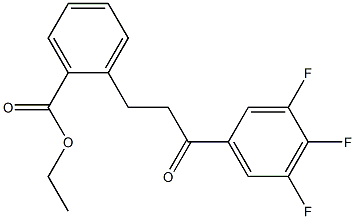 3-(2-CARBOETHOXYPHENYL)-3',4',5'-TRIFLUOROPROPIOPHENONE Struktur