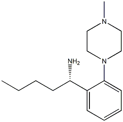 (1S)-1-[2-(4-METHYLPIPERAZINYL)PHENYL]PENTYLAMINE Struktur