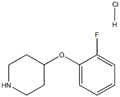 4-(2-FLUORO-PHENOXY)-PIPERIDINE HYDROCHLORIDE Struktur