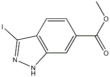 3-IODO-6-(1H)INDAZOLE CARBOXYLIC ACID METHYL ESTER Struktur